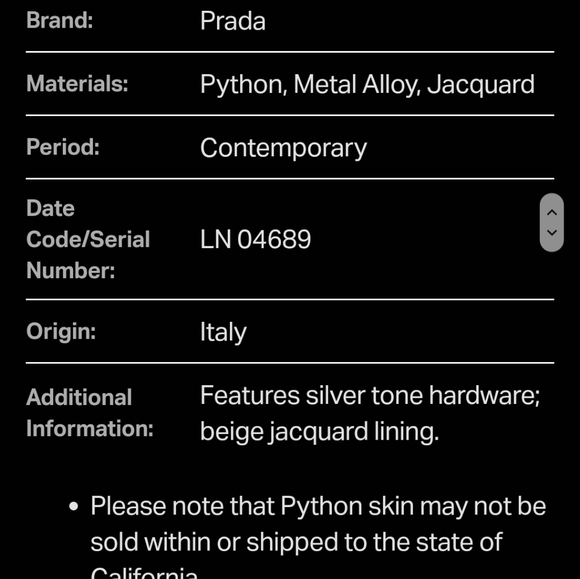 Prada Python Skin Purse - Picture 10 of 11